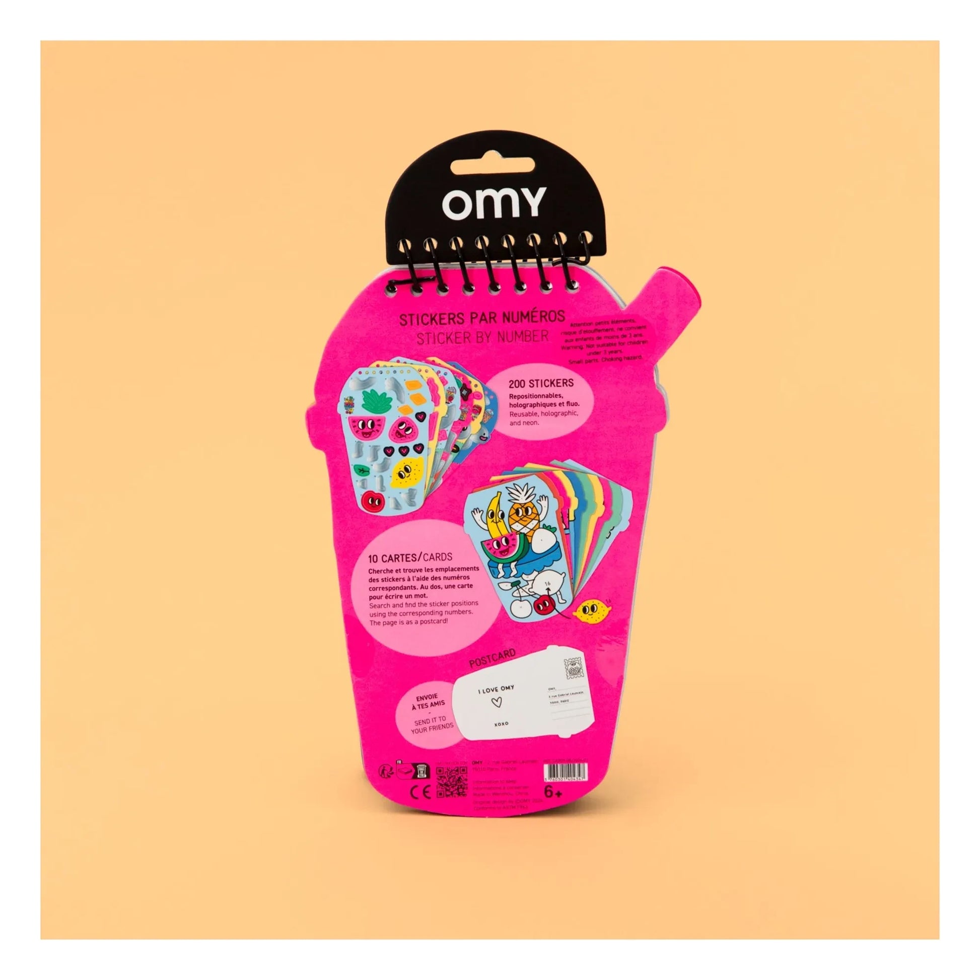 Omy - Bubble Tea activity book with stickers