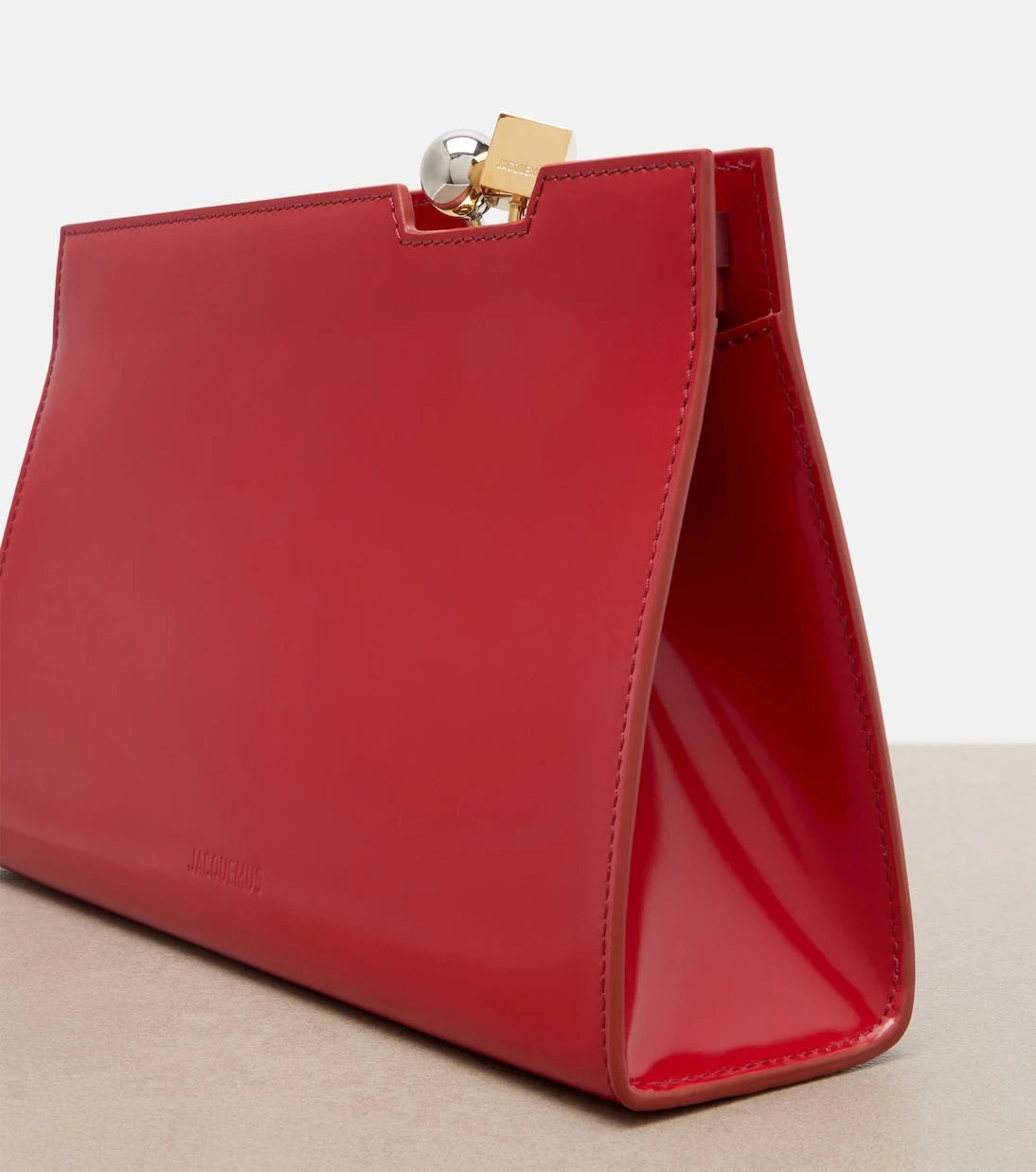 Jacquemus - Salon leather clutch