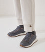 Brunello Cucinelli Grey Virgin Wool Sneakers