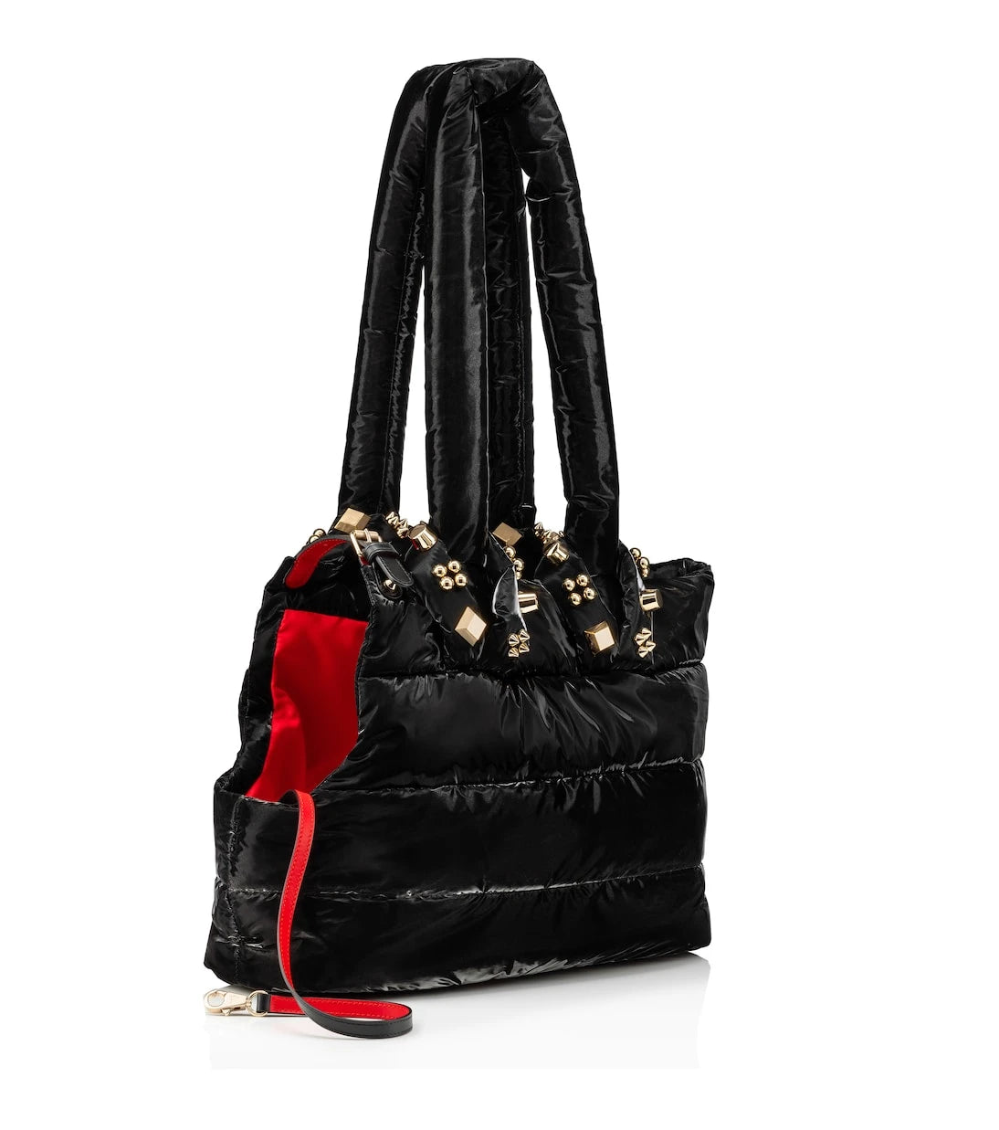Christian Louboutin - Padded patent leather pet carrier