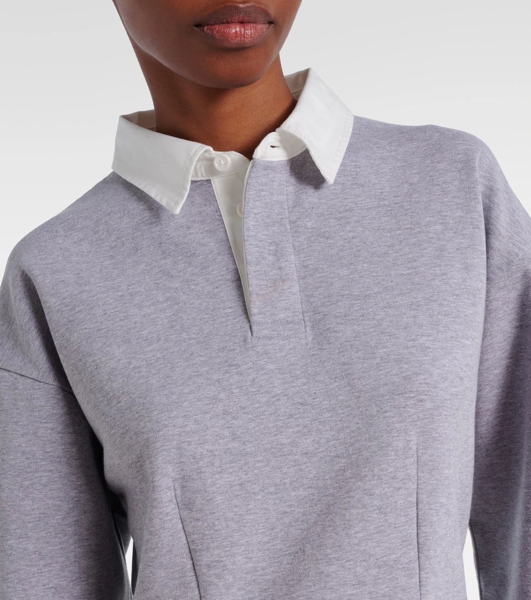 JW Anderson - Cotton-blend jersey polo dress