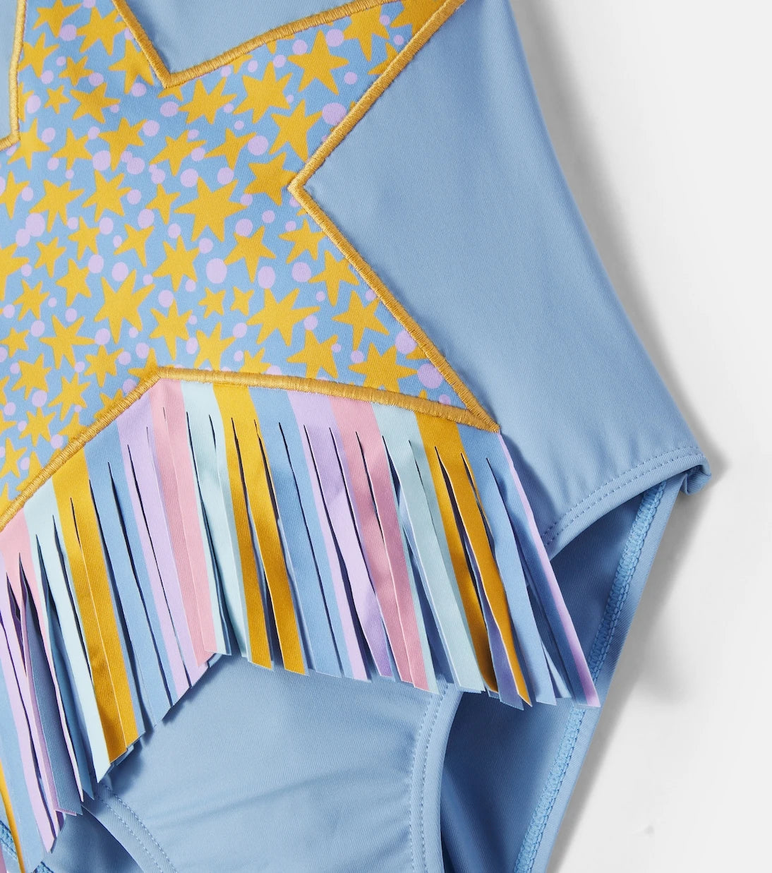 Stella McCartney Kids - Fringed embroidered swimsuit
