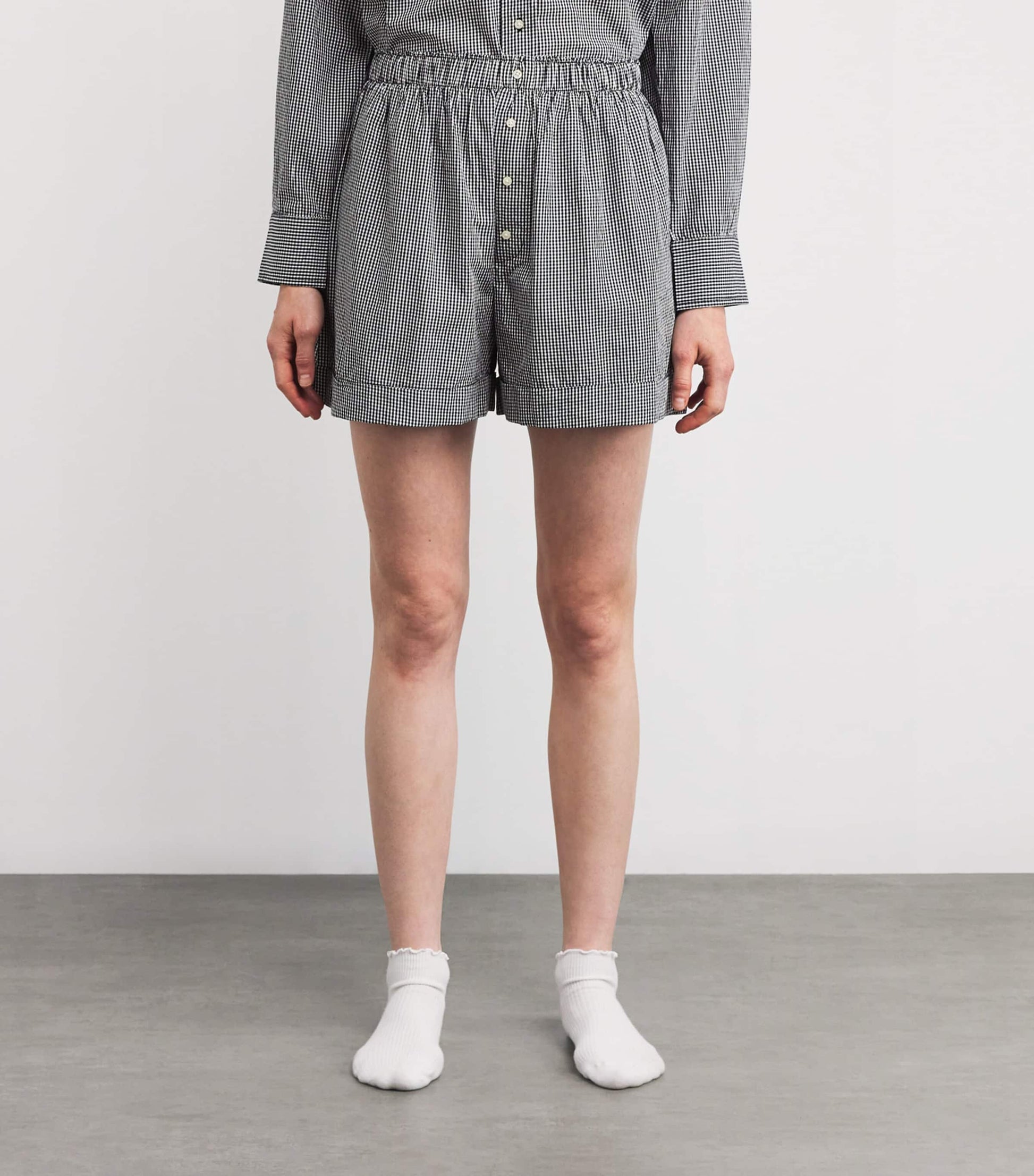 The Great. Multi Cotton Gingham The Boxer Shorts