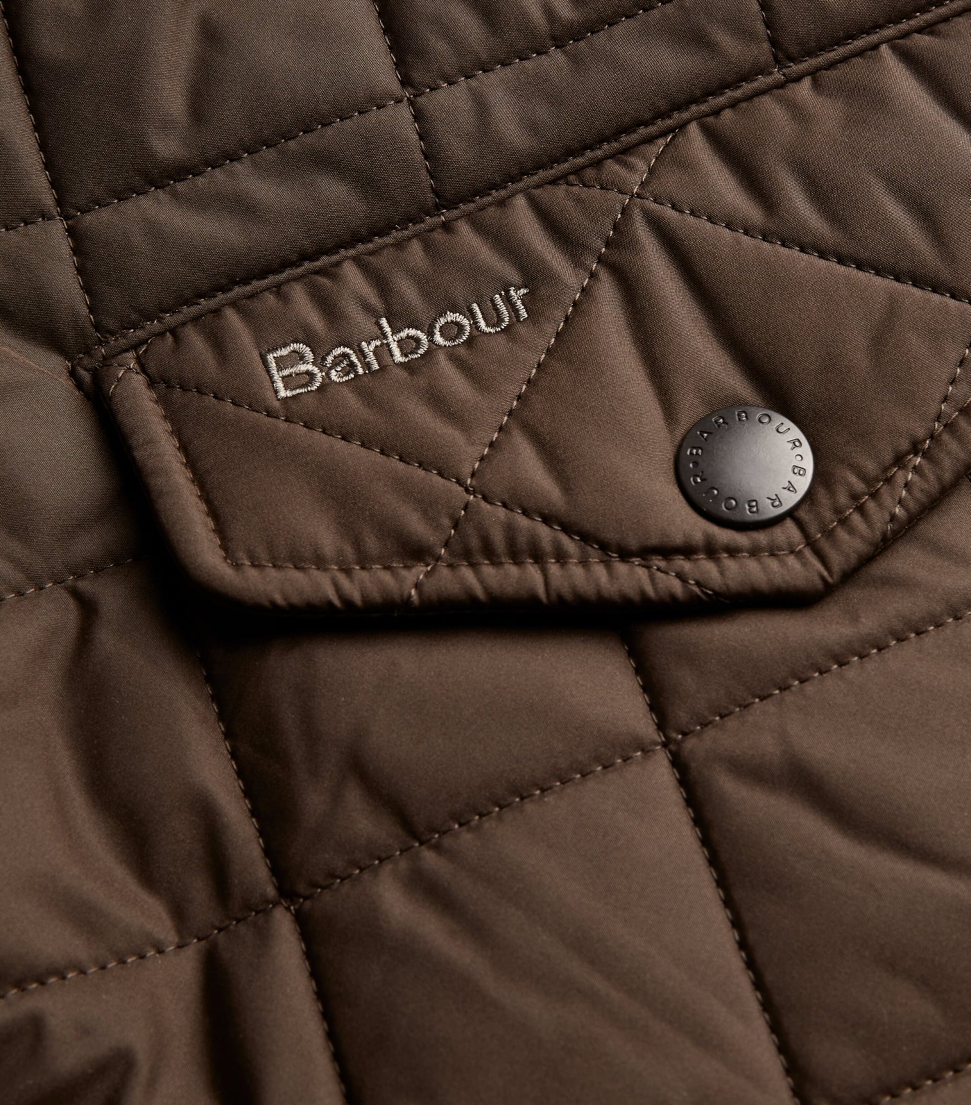 Barbour Green Quilted Powell Jacket