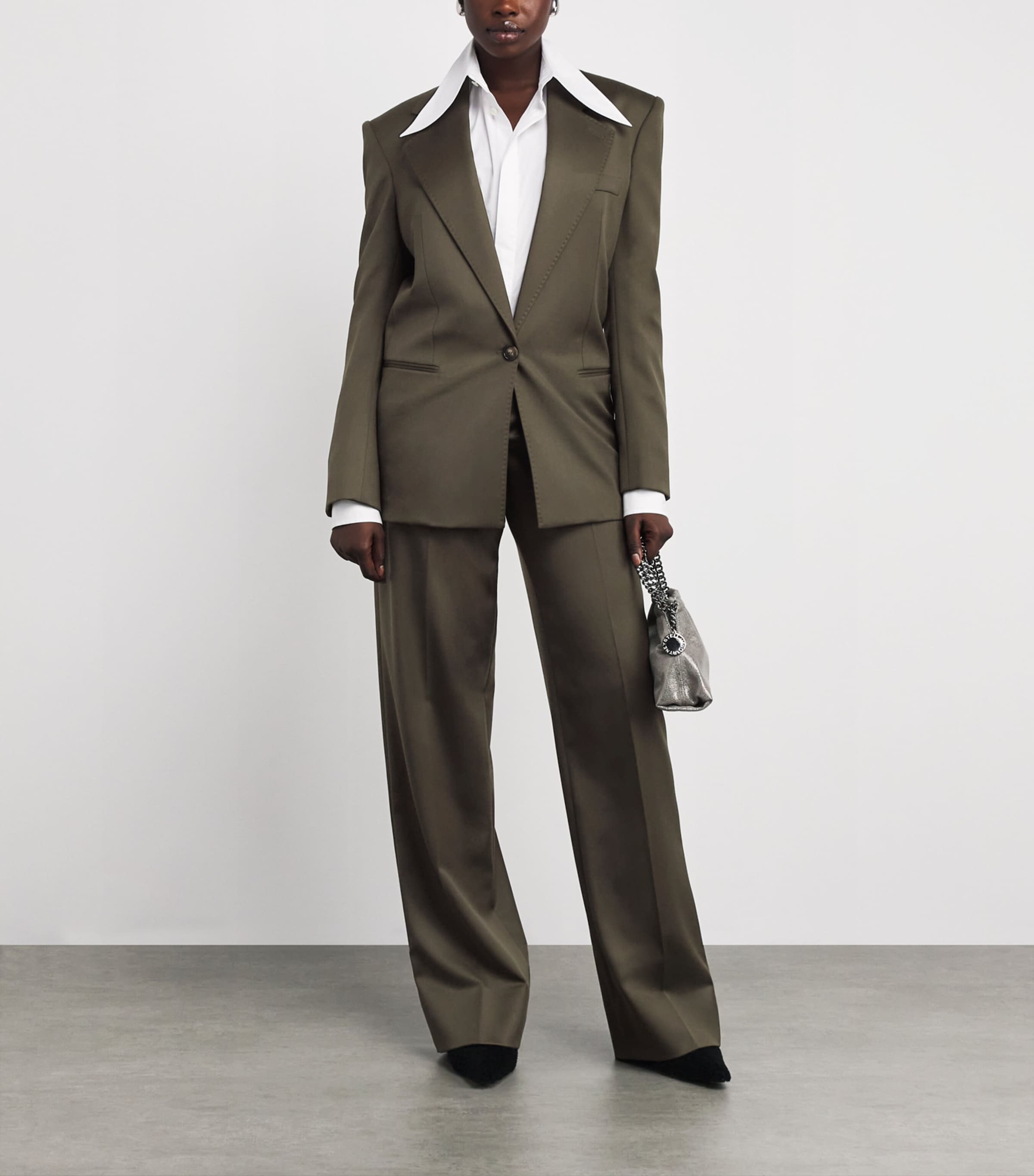 Stella McCartney Green Wool Tailored Blazer