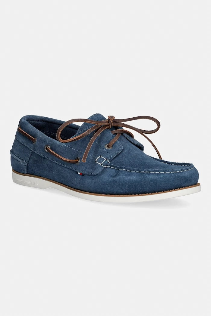 Tommy Hilfiger erkek süet mokasen TH BOAT SHOE CORE SUEDE