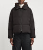 Yves Salomon Black Down-Mink Technical Puffer Jacket (55cm)
