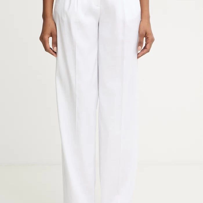 Guess kadın keten düz pantolon CARLA