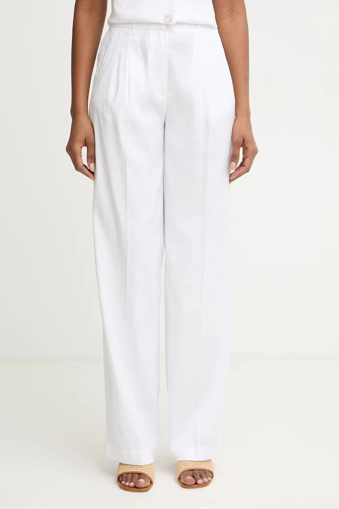 Guess kadın keten düz pantolon CARLA