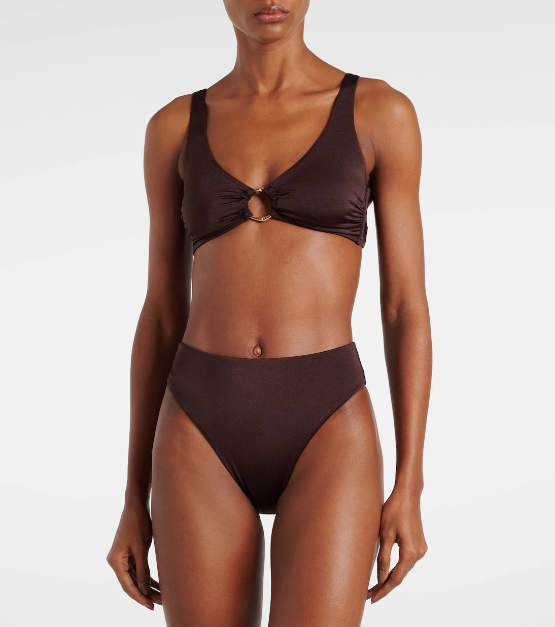 Heidi Klein - Coco Palm high-rise bikini bottoms