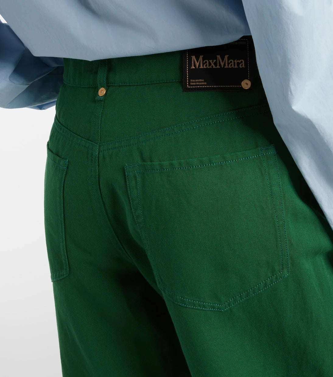 'S Max Mara - Onorata cotton and linen wide-leg pants
