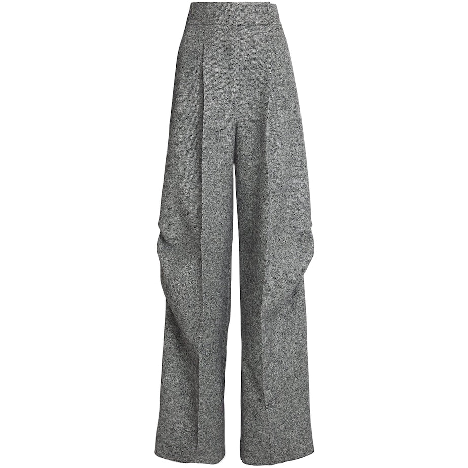 Max Mara Multi Wool-Silk Tweed Trousers