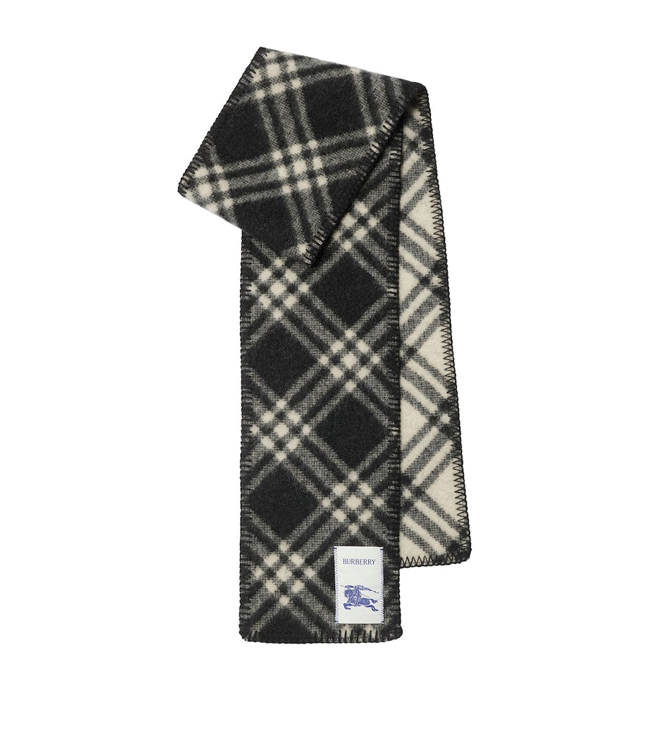 Burberry Wool Check Scarf