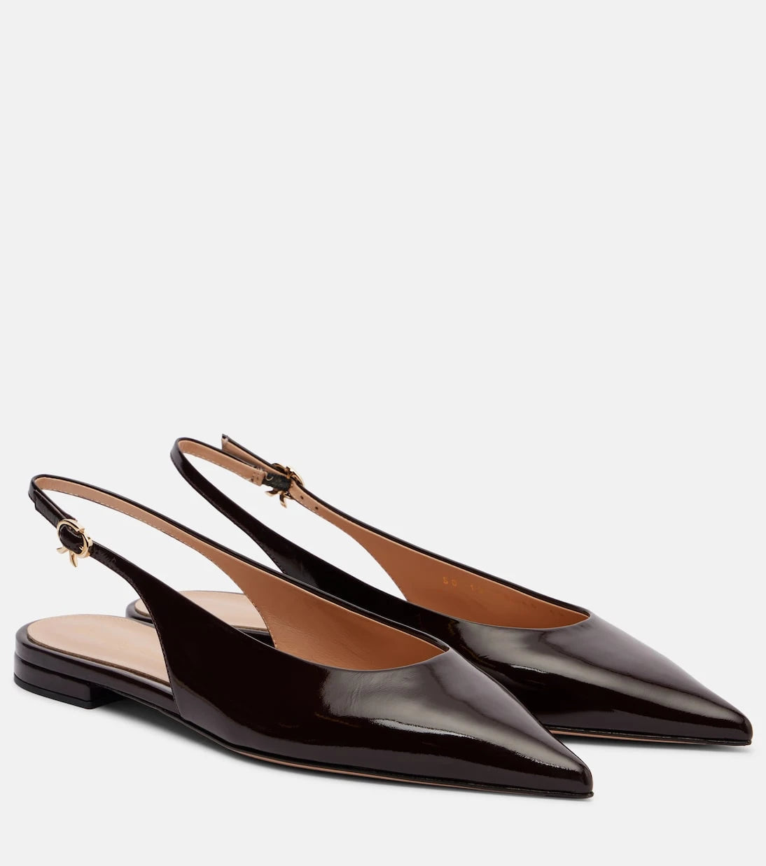 Gianvito Rossi - Robbie leather slingback flats
