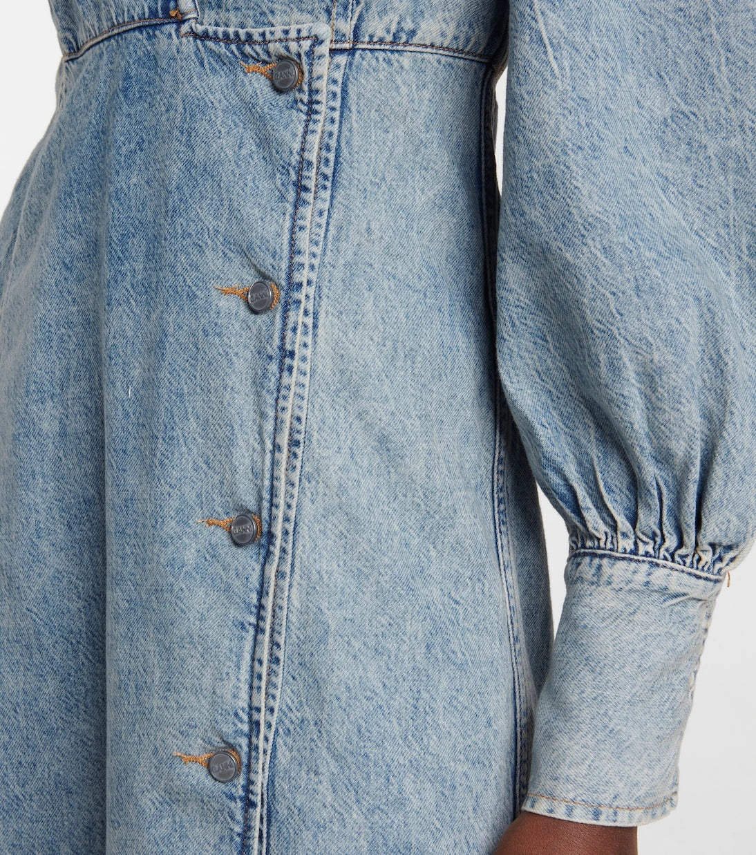 Ganni - Denim midi dress