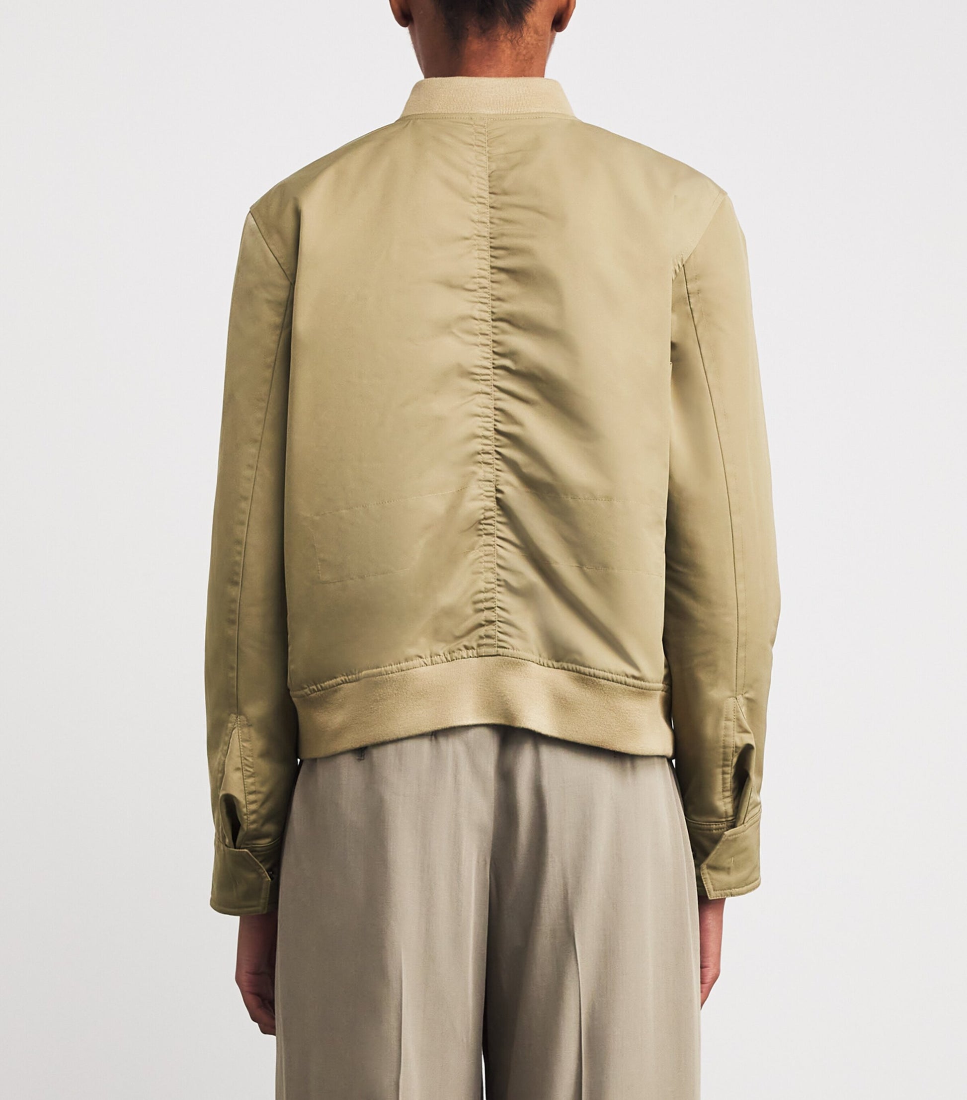 Vince Beige Technical Bomber Jacket