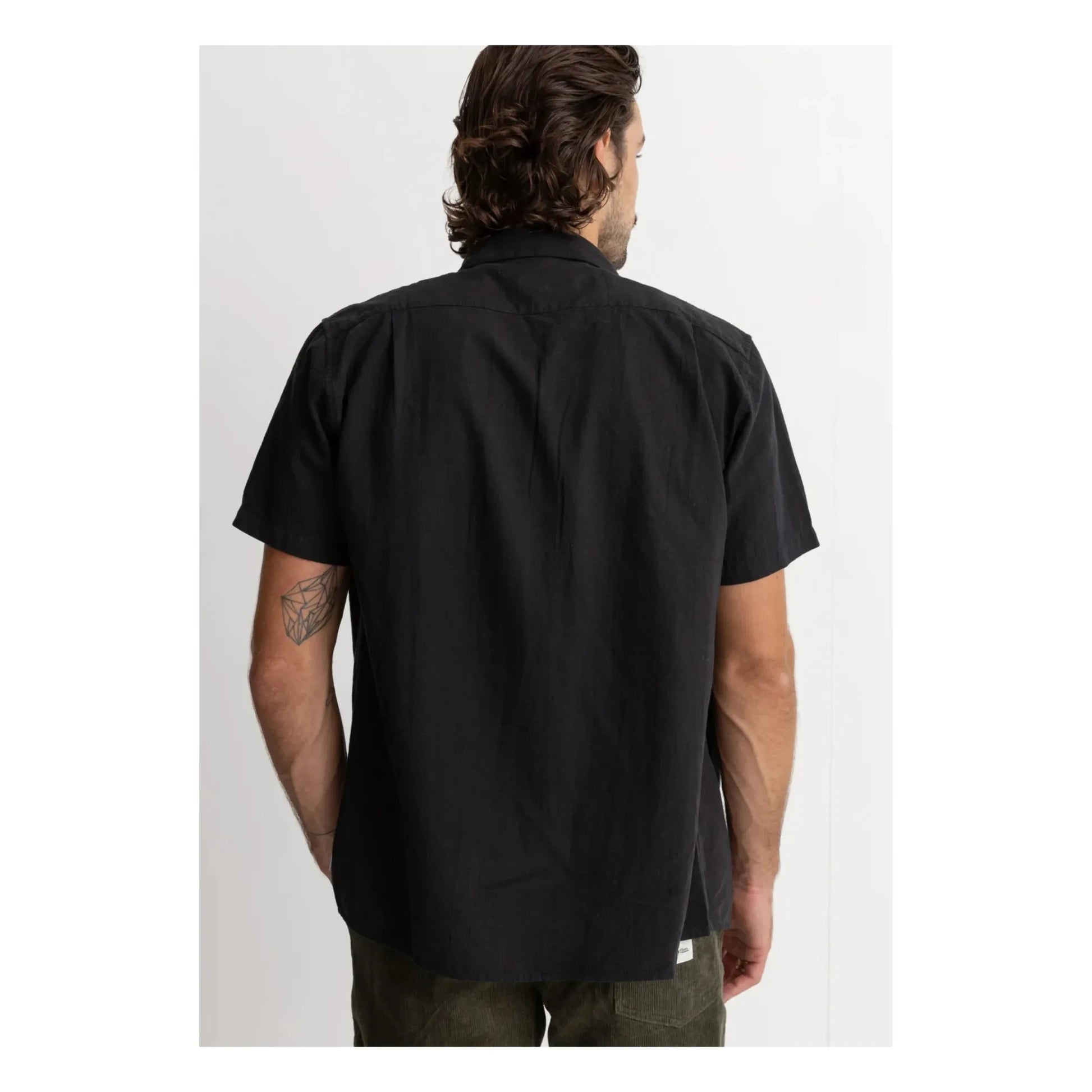 Rhythm - Classic Linen Blouse | Black