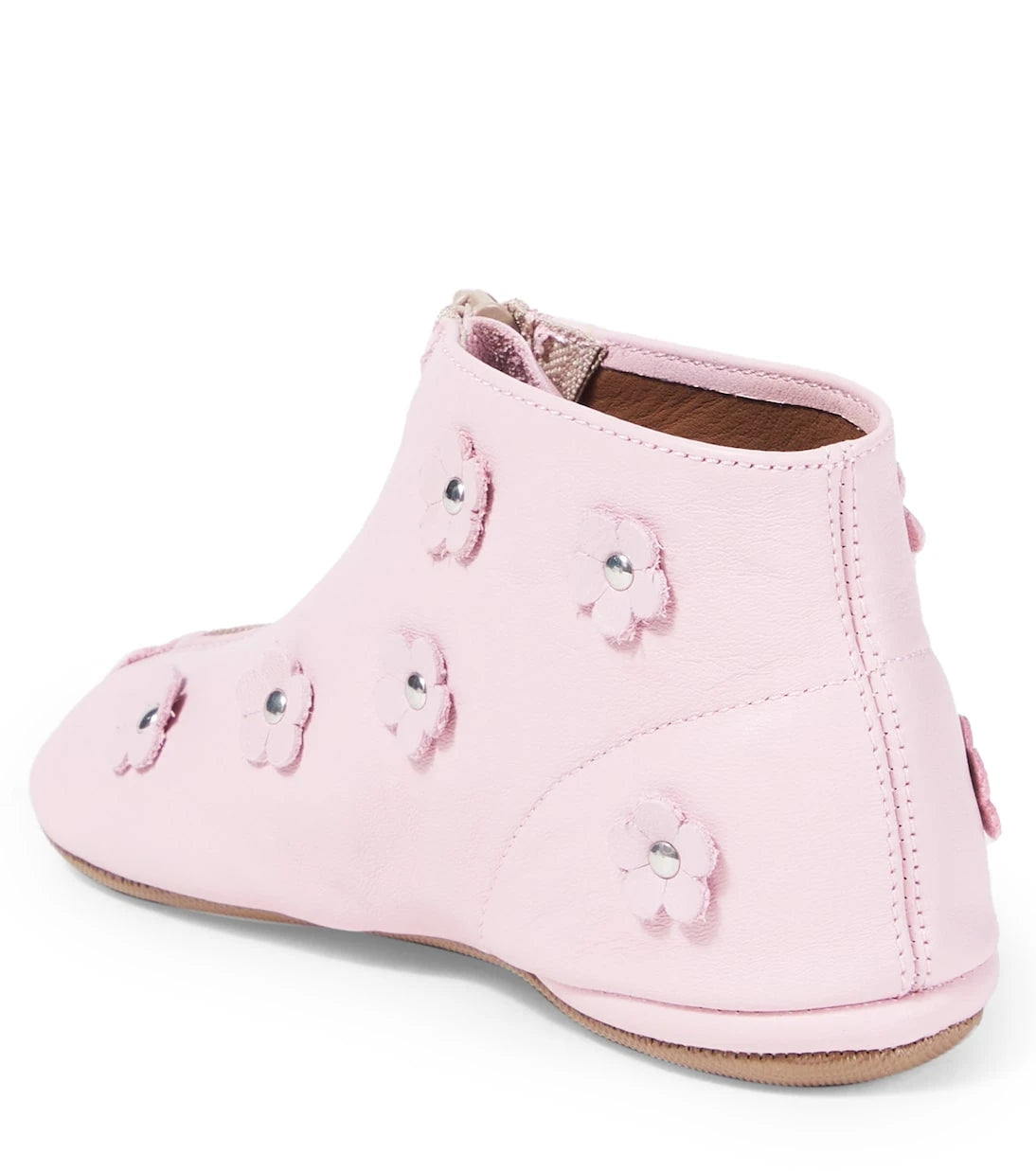 PèPè - Floral-appliqué leather boots