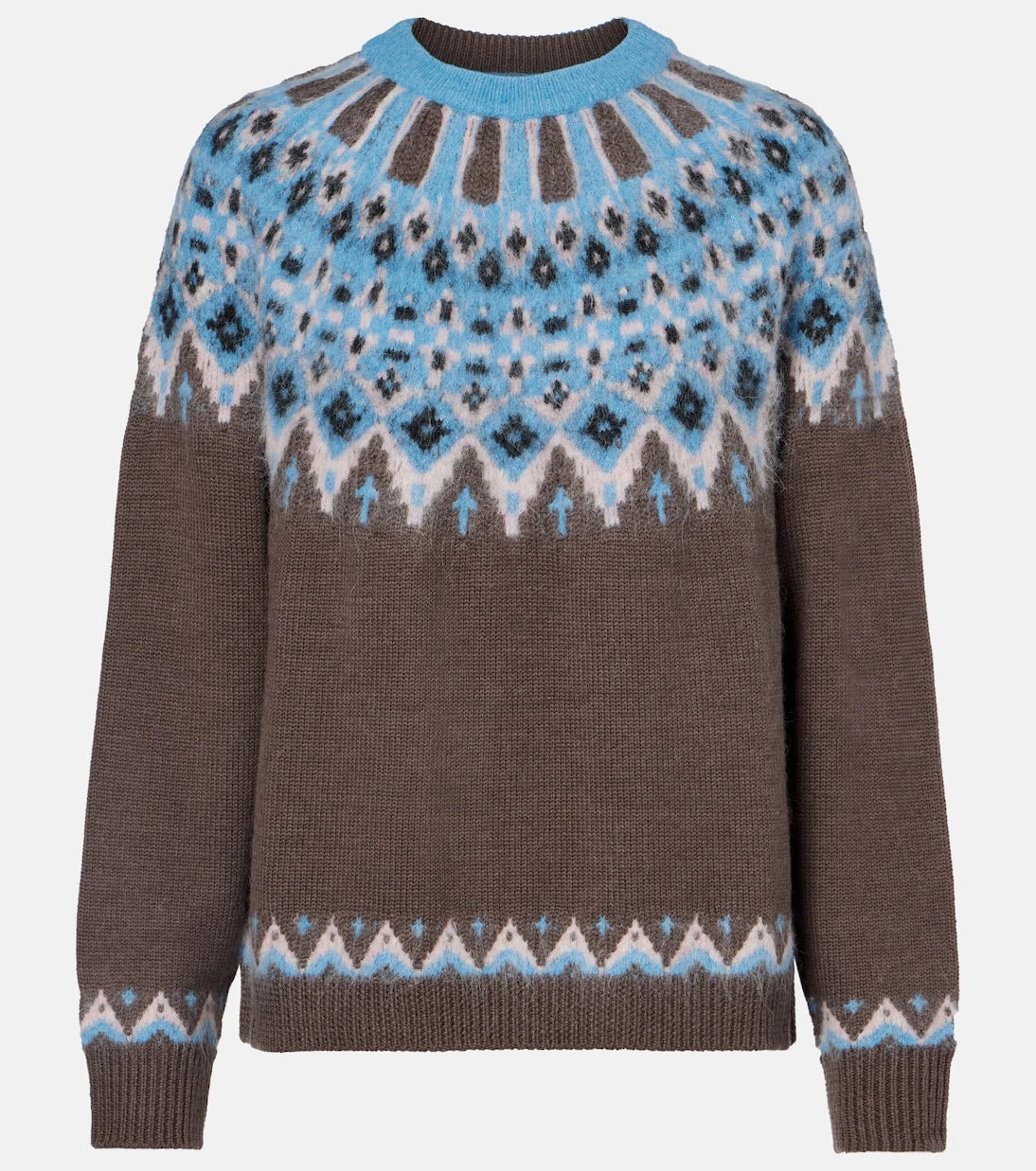 Staud - Zane Fair Isle wool-blend sweater