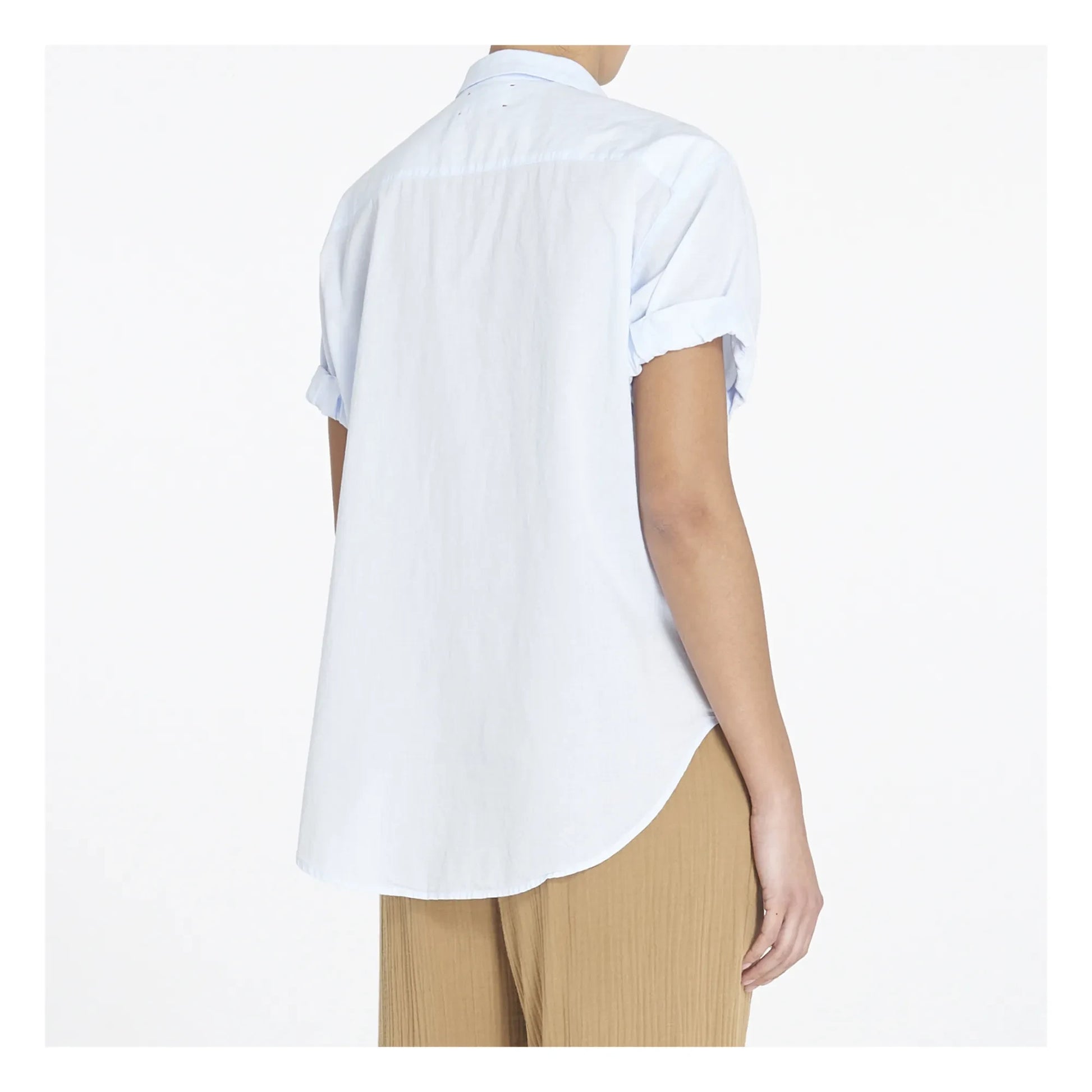 Xirena - Channing Cotton Poplin Shirt | Light blue