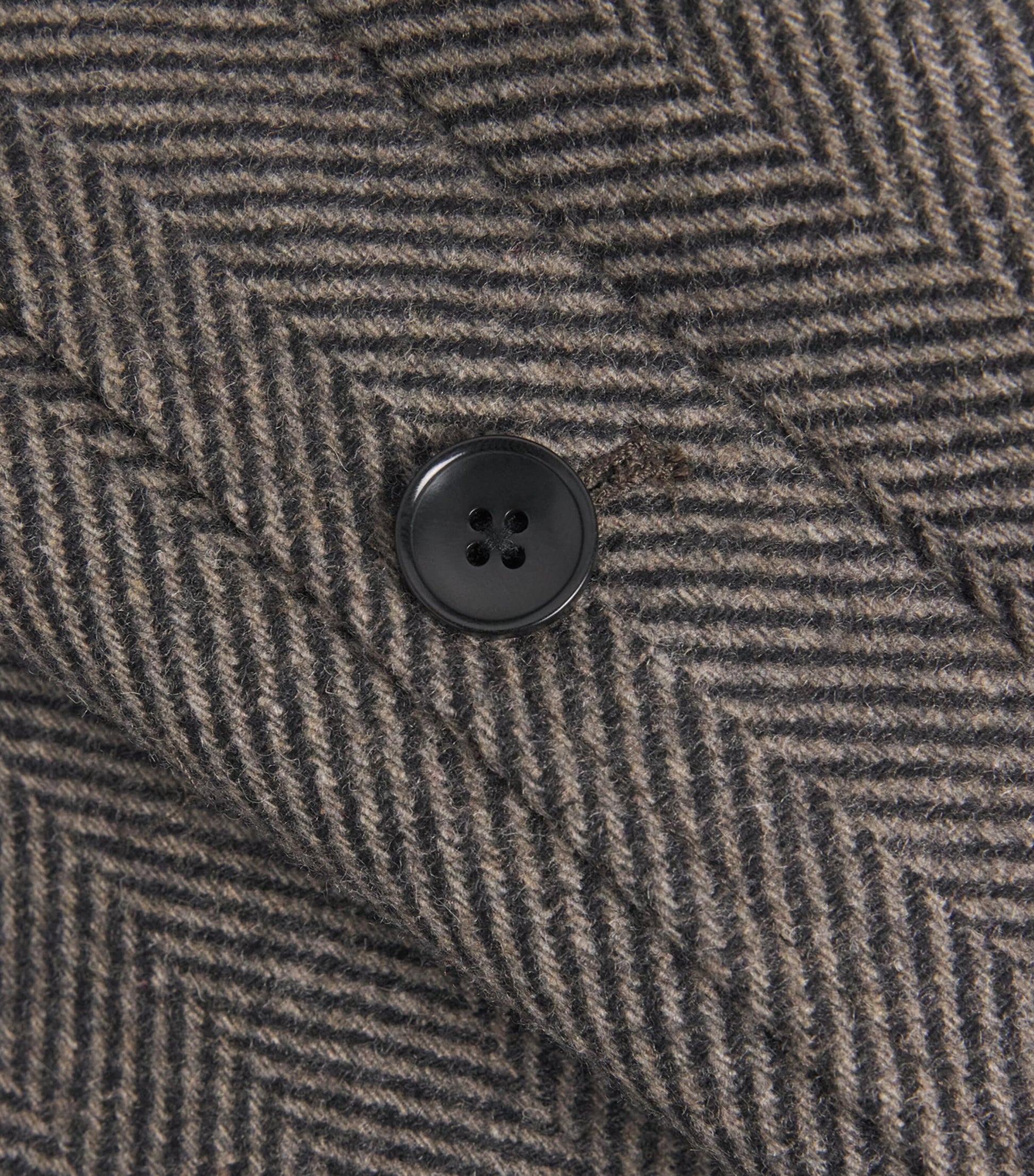 Multi Wool-Blend Herringbone Brunetti Overcoat