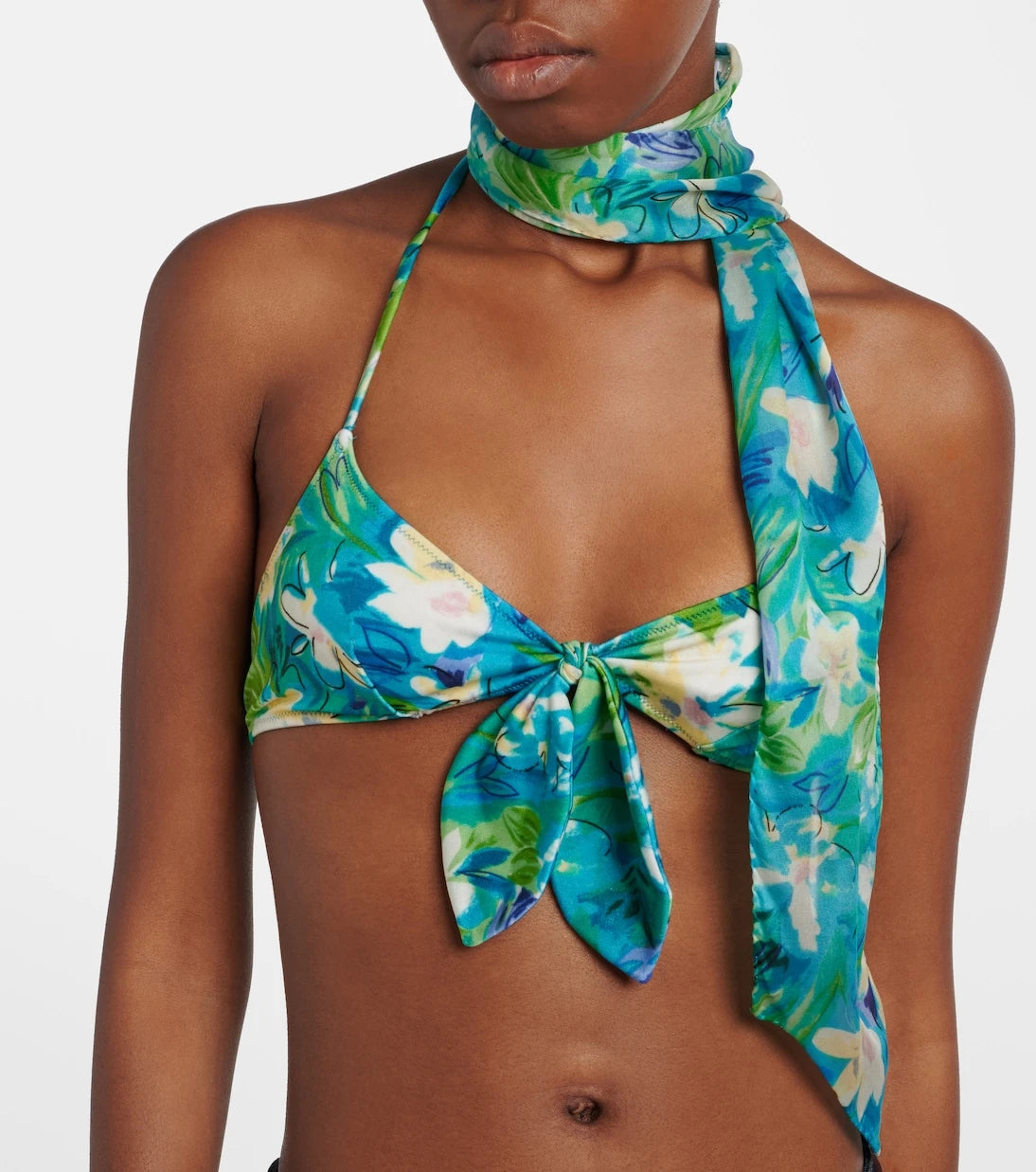 Chloé - Chloé Wild Flowers floral silk scarf