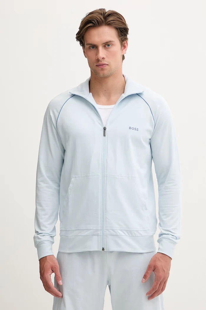 BOSS Erkek Pamuk ve Elastan Fermuarlı Sweatshirt Mix&Match Jacket Z