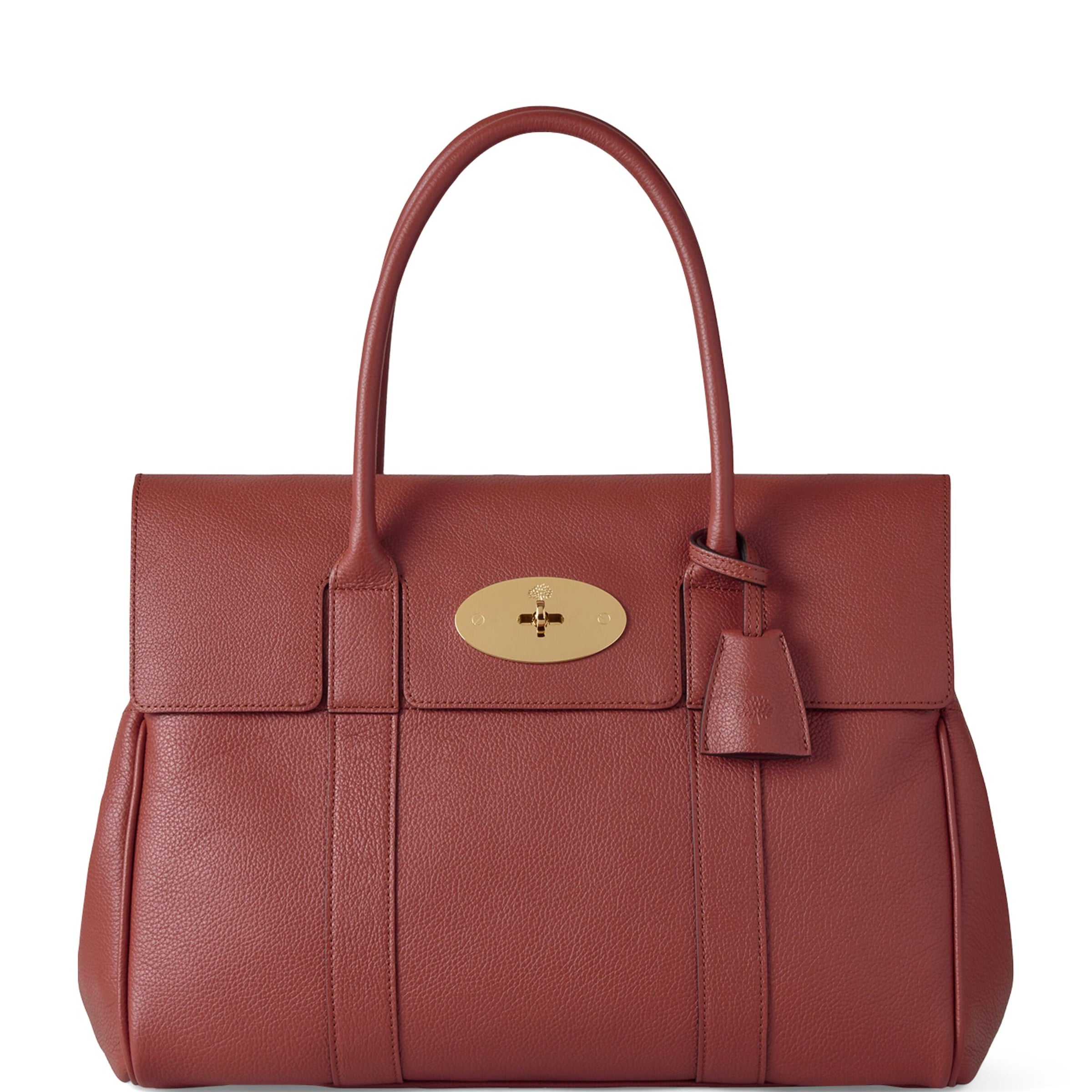 Mulberry Red Leather Bayswater Top-Handle Bag
