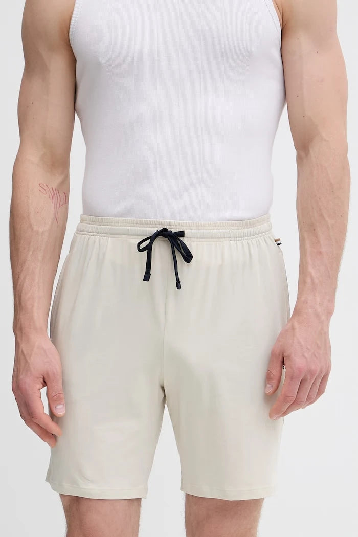 BOSS erkek pamuklu elastanlı ev tipi kısa şort Mix&Match Short CW