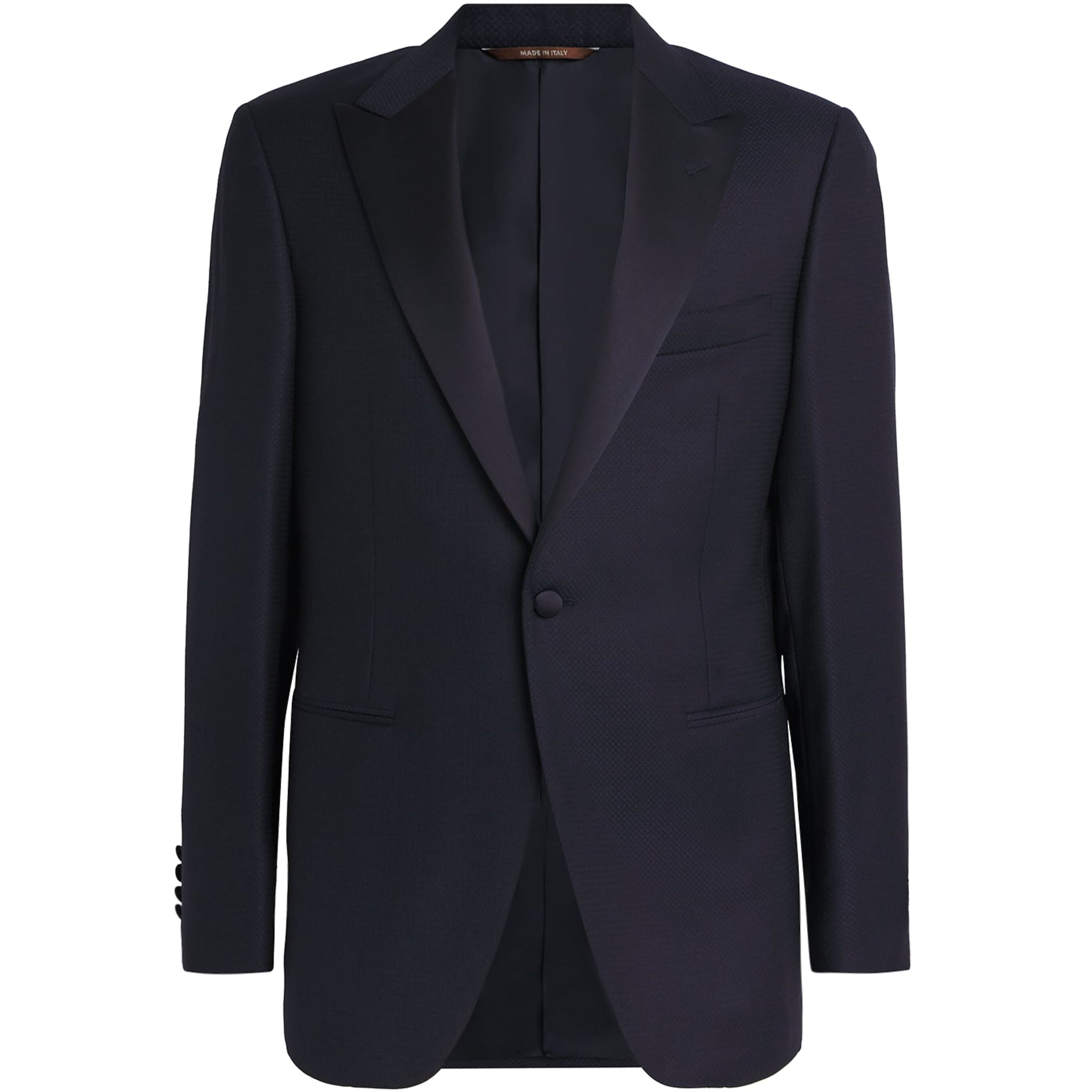 Wool Textured Tuxedo Jacket