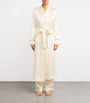 Ivory Silk Satin Robe