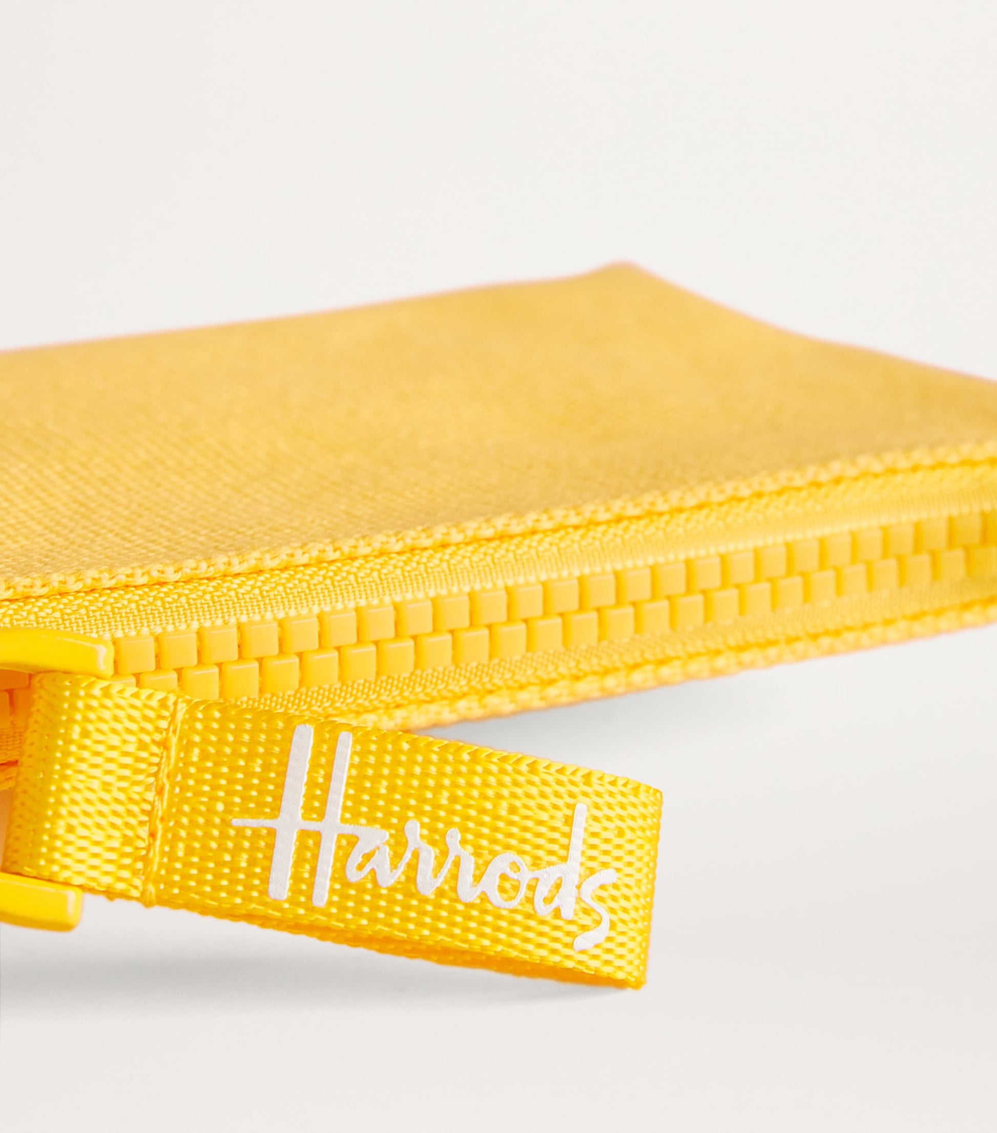 Yellow Cotton Logo Coin Purse