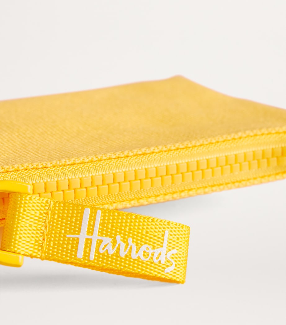 Yellow Cotton Logo Coin Purse