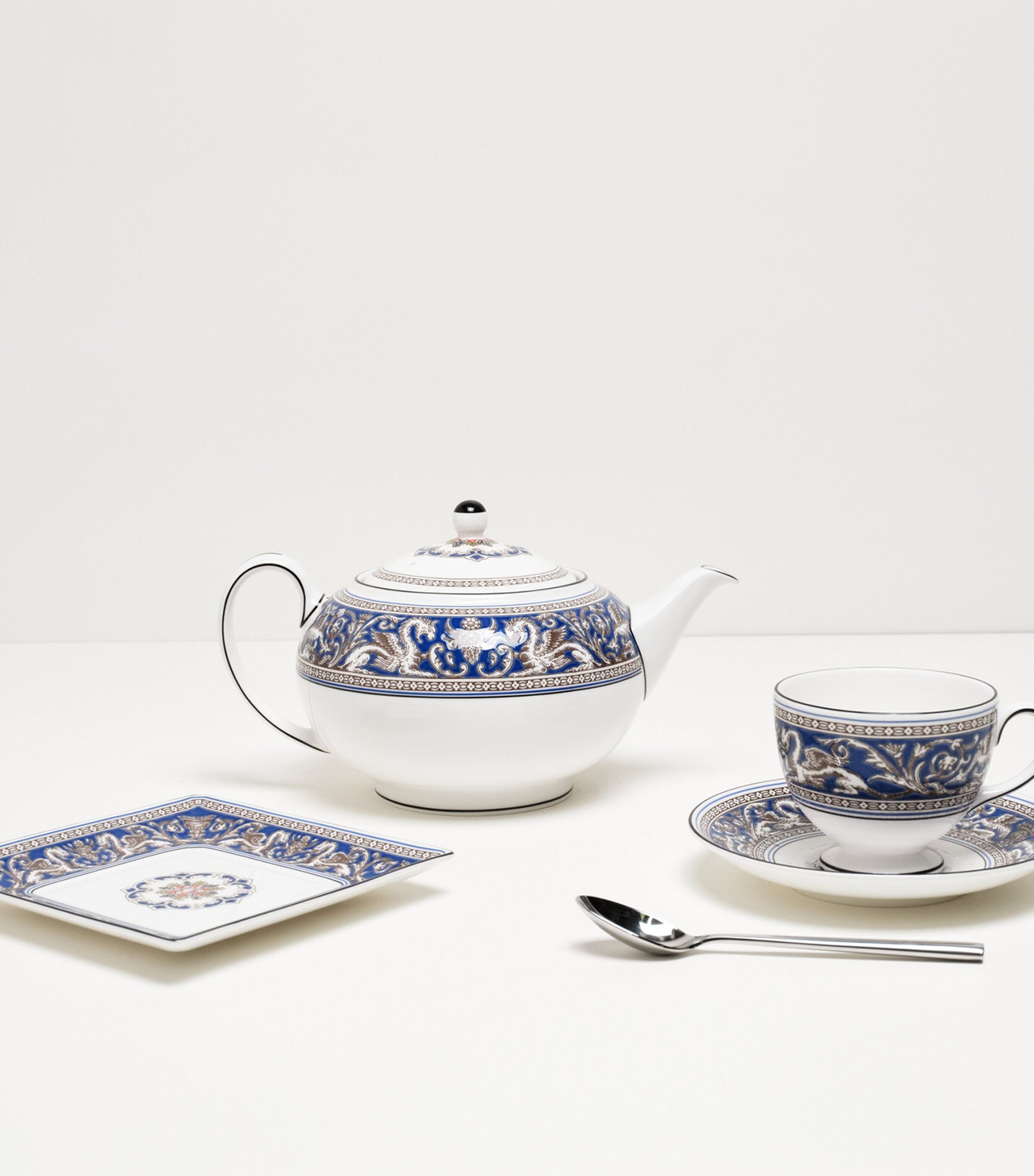 Florentine Marine Square Tray (14cm)