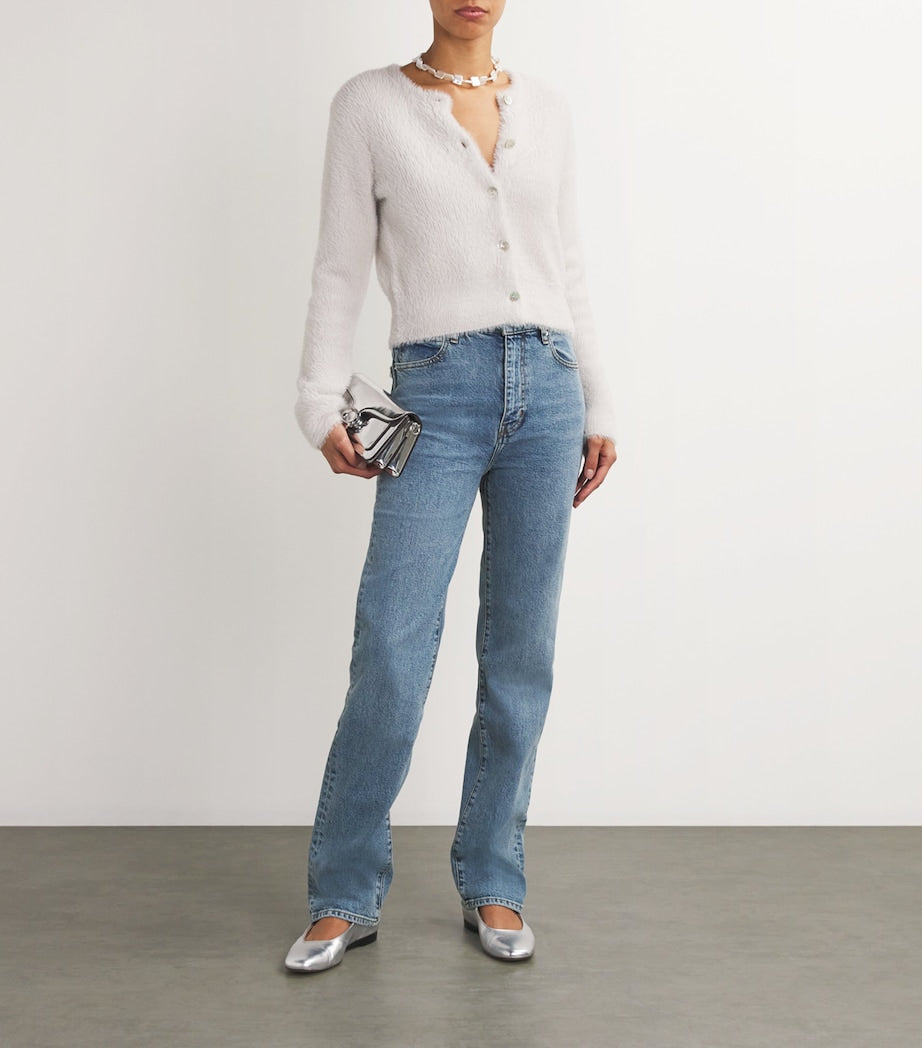 FRAME Navy The Ruler Straight-Leg Jeans