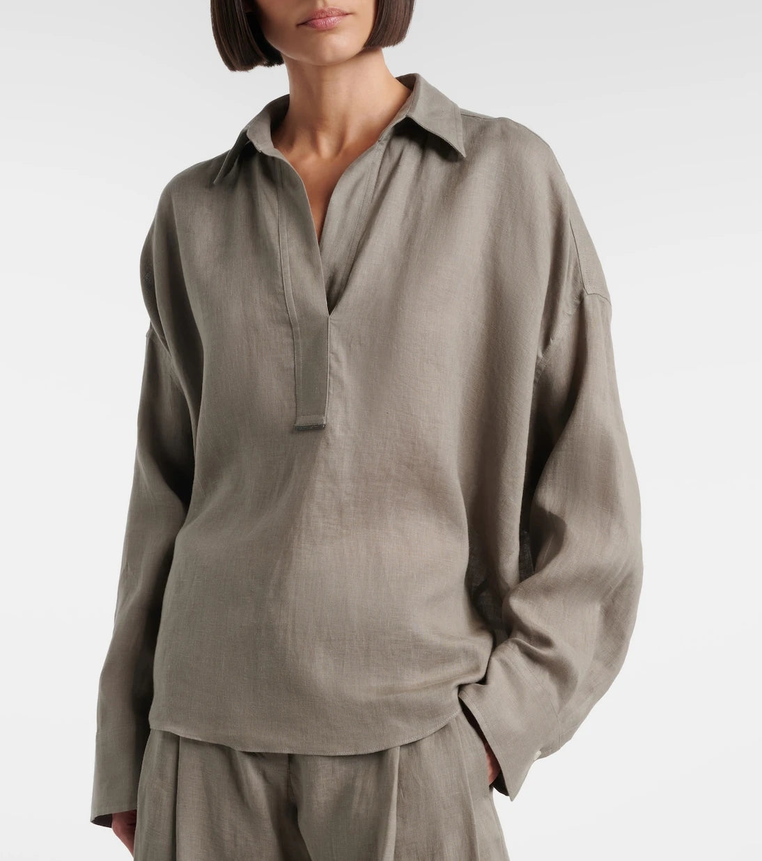 Brunello Cucinelli - Oversized linen shirt