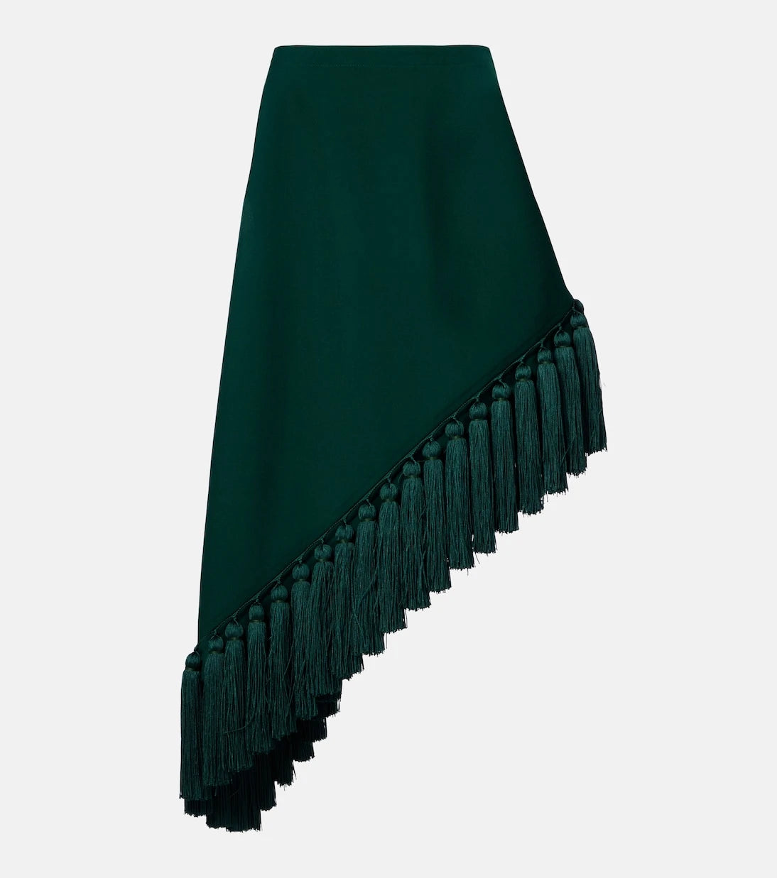 Alaïa - تنورة ميدي غير متماثلة من صوف الجبردين