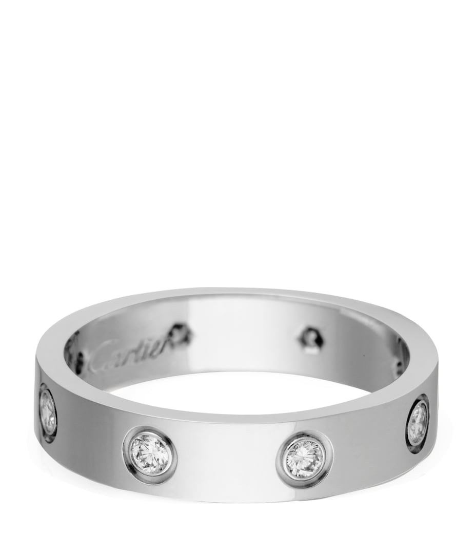 Cartier White Gold and Diamond LOVE Wedding Band