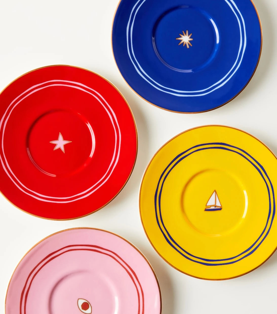 Jonathan Adler - Playa set of 4 porcelain espresso cups
