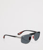 Ray-Ban Silver x Scuderia Ferrari RB3776M Irregular Sunglasses