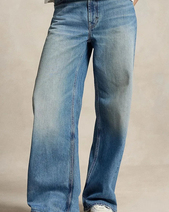 Polo Ralph Lauren wide leg kadın kot pantolon