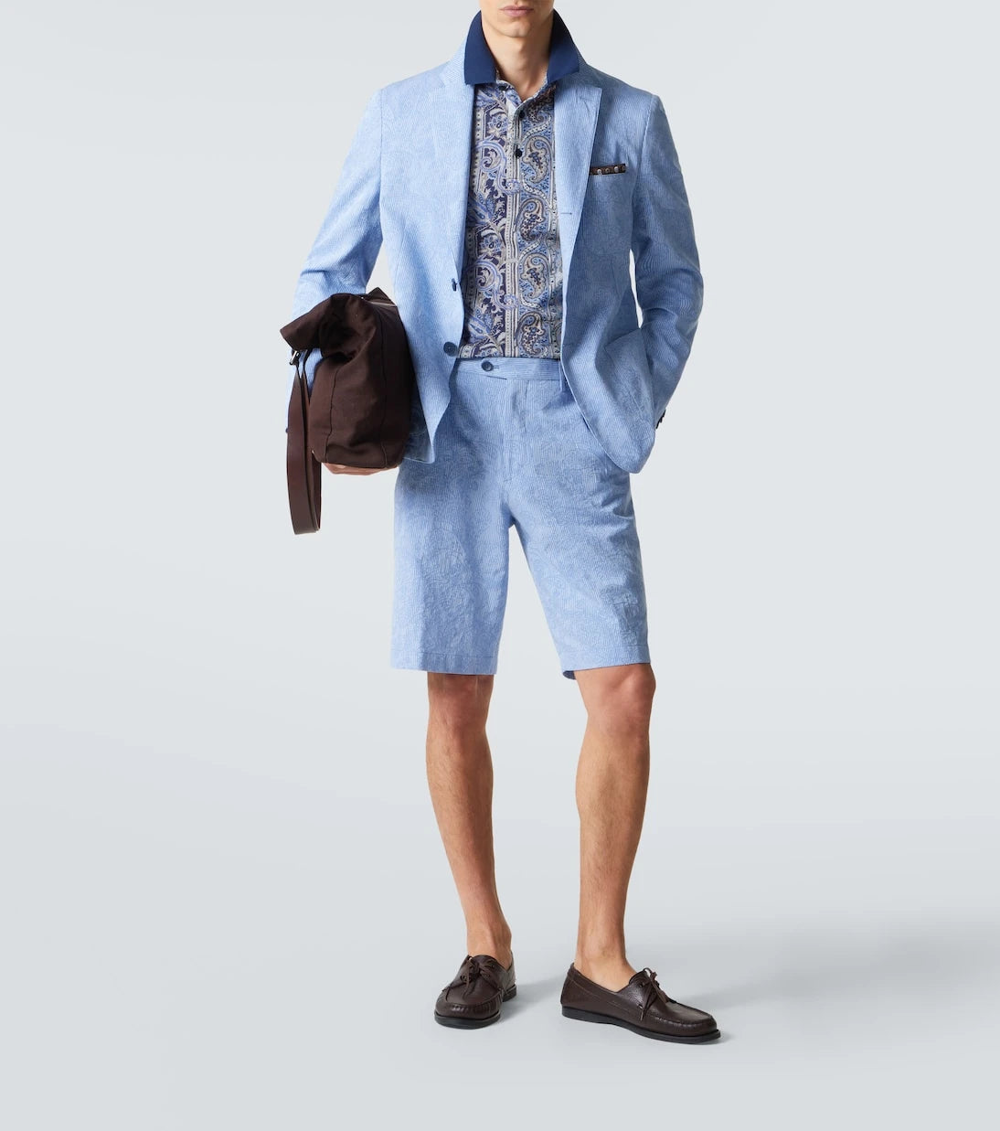 Etro - Paisley cotton Bermuda shorts