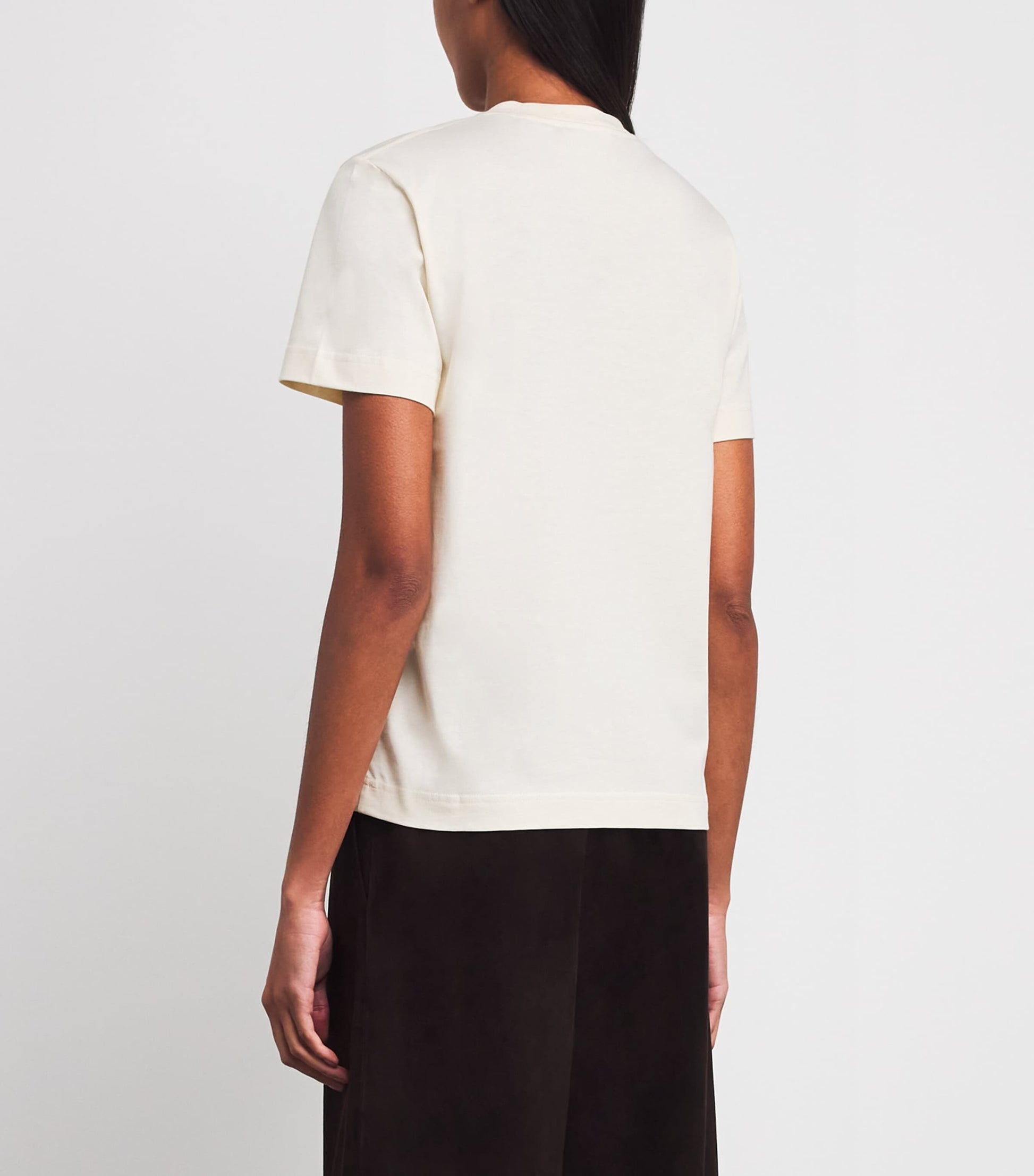 Jacquemus Beige Cotton Grosgrain Logo T-Shirt