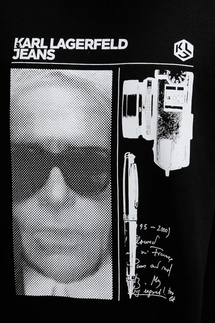 Karl Lagerfeld Jeans oversize erkek pamuklu sweatshirt