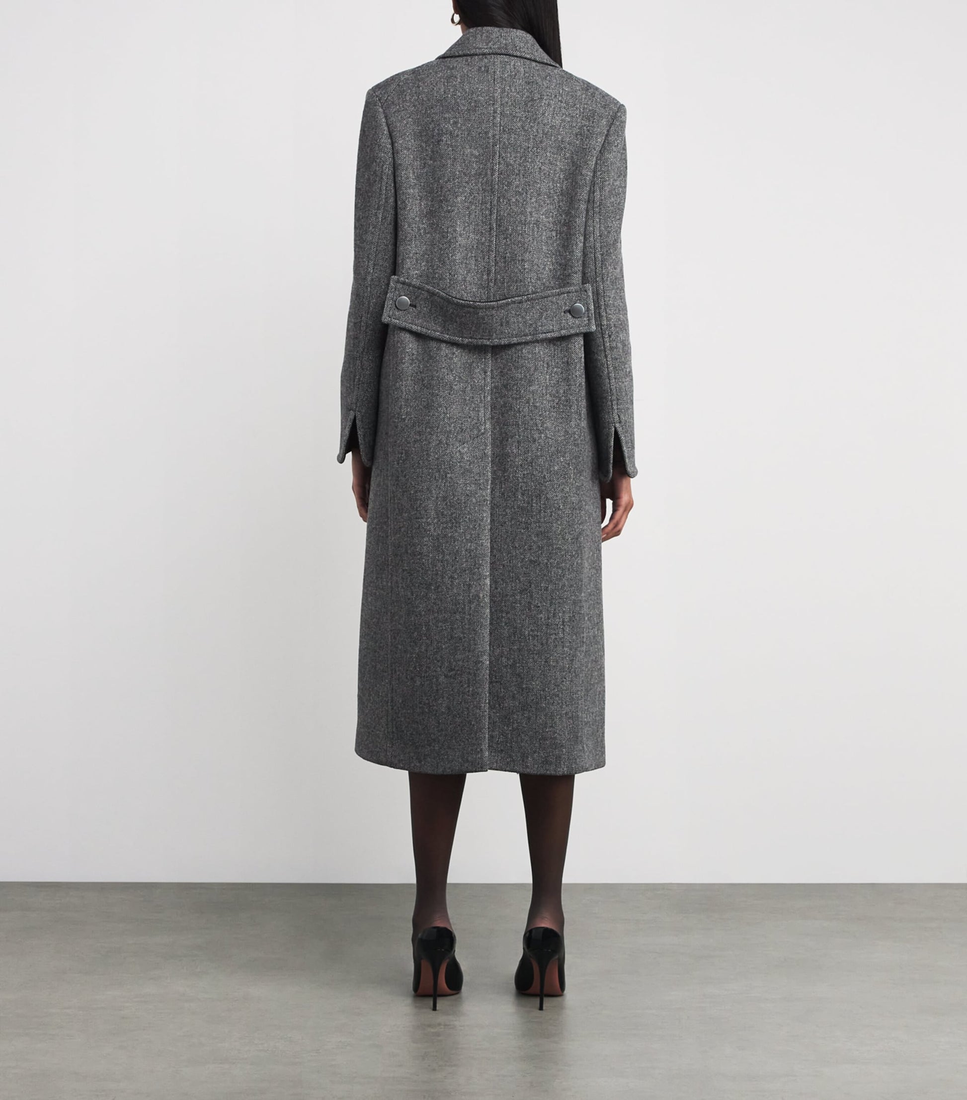 MAX&Co. Grey Wool Double-Breasted Coat