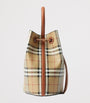 Brown Small Check Monogram Bucket Bag