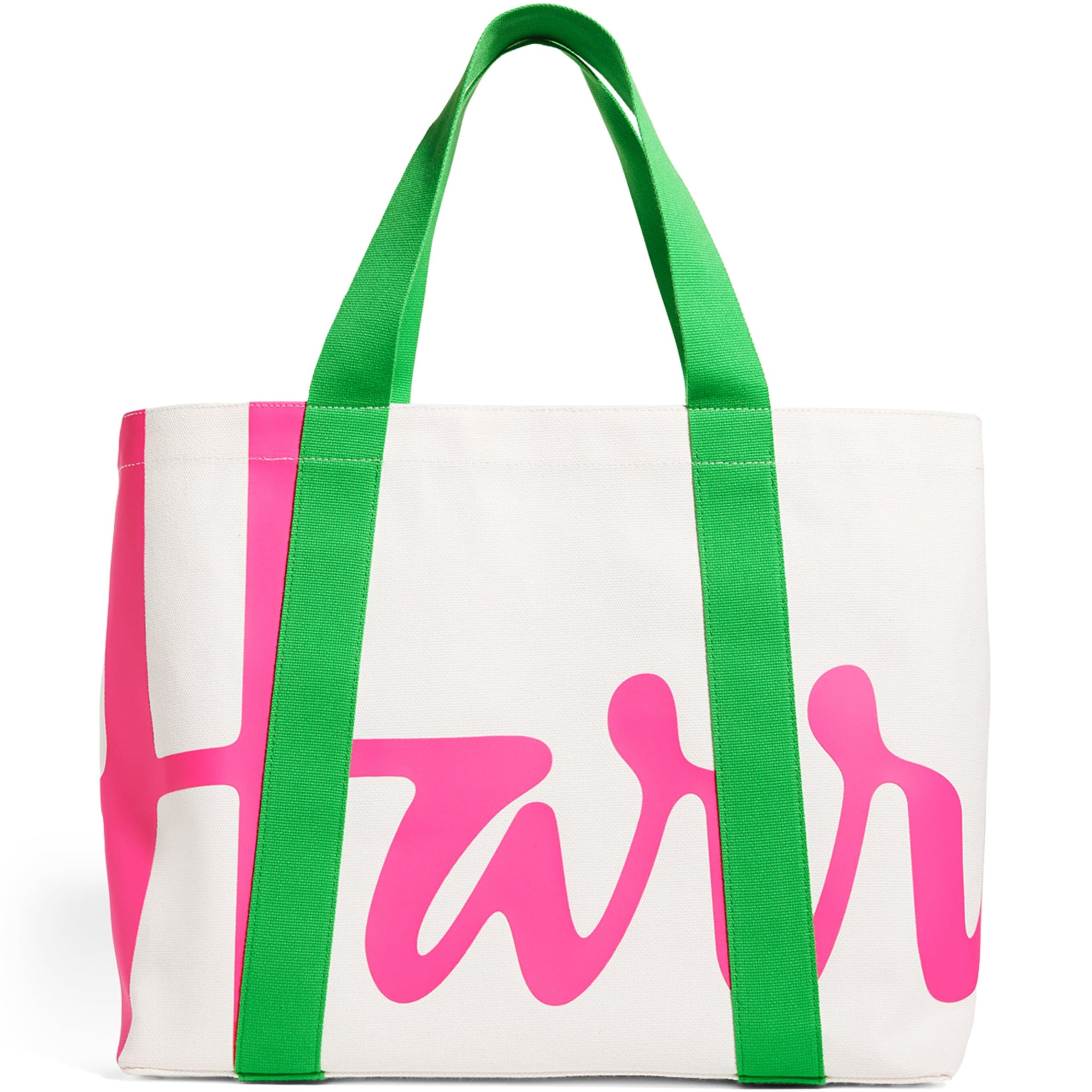 Medium Cotton Logo Tote Bag PINK