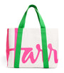 Ivory Medium Cotton Logo Tote Bag