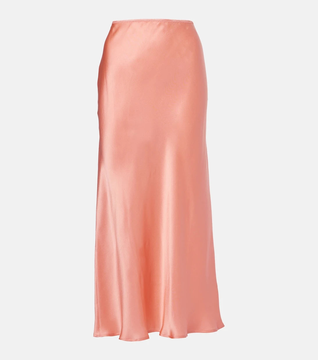 Rixo - Ardith silk satin midi skirt