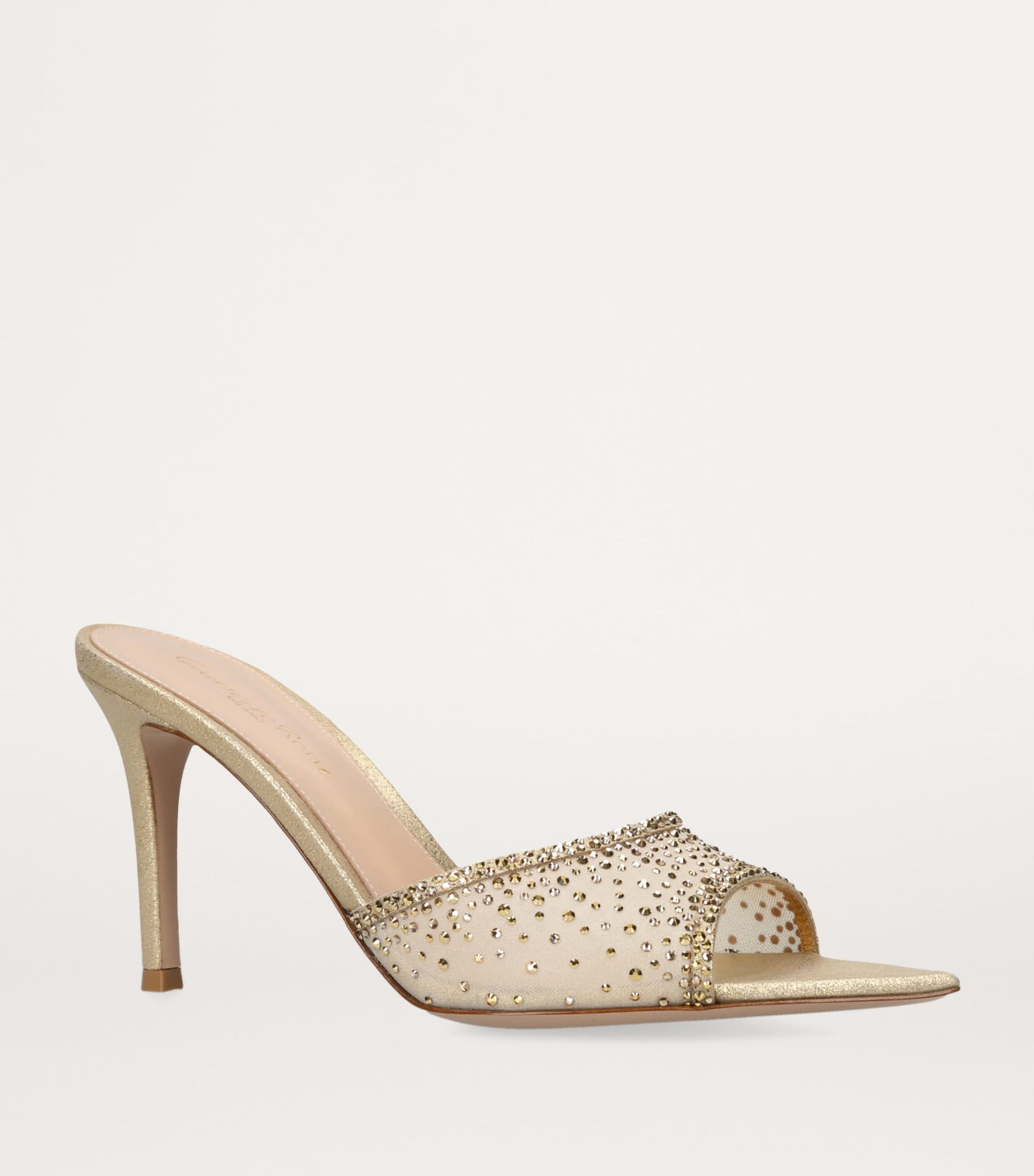 Gold Embellished Rania Mules 85